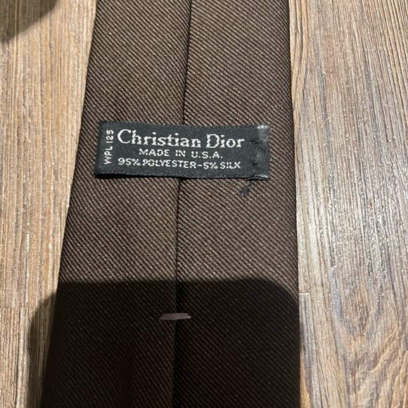 DIOR mens tie (brown) - Picture 5 of 7